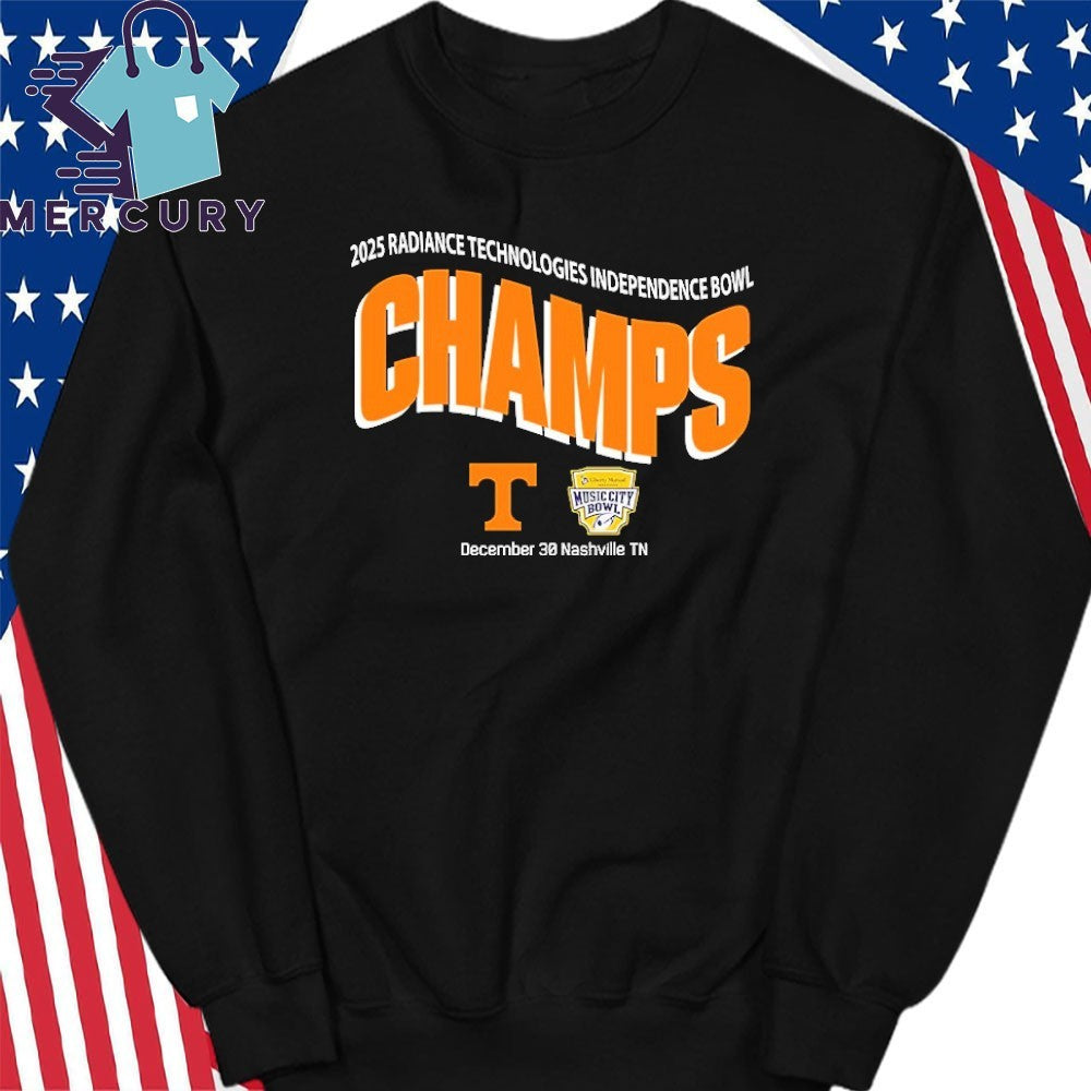 Tennessee Volunteers Football 2025 Liberty Mutual Music City Bowl Champions On December 30 2025 Shirt