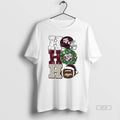 Official Texas A And M Aggies Ho Ho Ho Christmas Helmet Circle T-Shirts, Hoodie, Sweatshirt | AU01DripNestTees.com