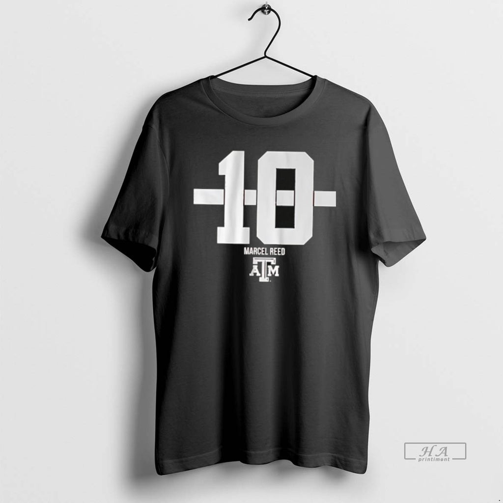 Official Texas Am Football Marcel Reed 10 Stripe T-Shirts, Hoodie, Sweatshirt | AU01DripNestTees.com