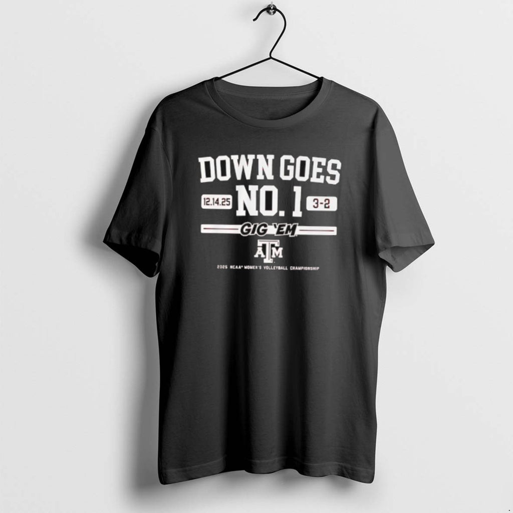 Official Texas Am Volleyball Down Goes No T-Shirts, Hoodie, Sweatshirt | AU01DripNestTees.com