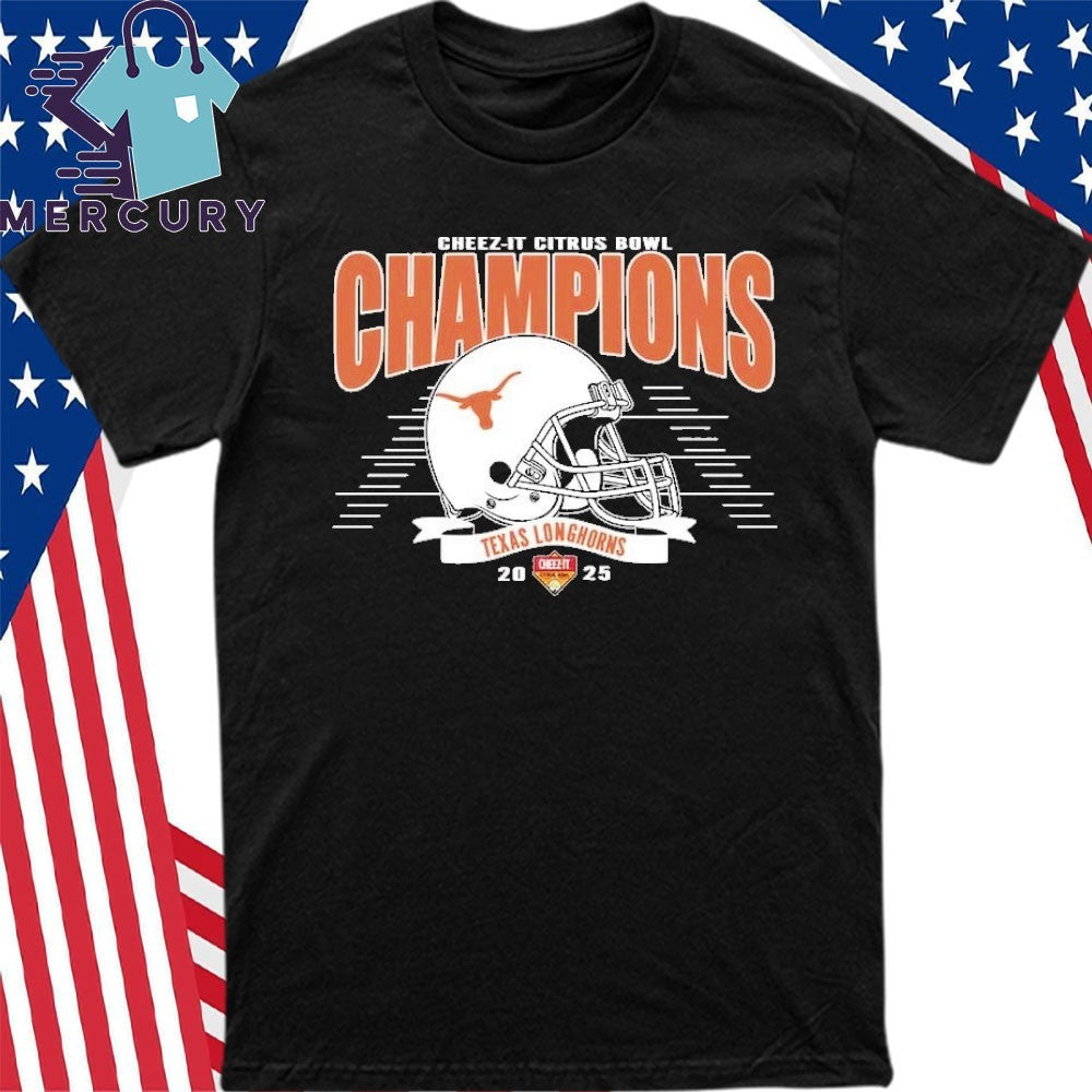 Texas Longhorns 2025 Cheez-It Citrus Bowl Champions Helmet Shirt