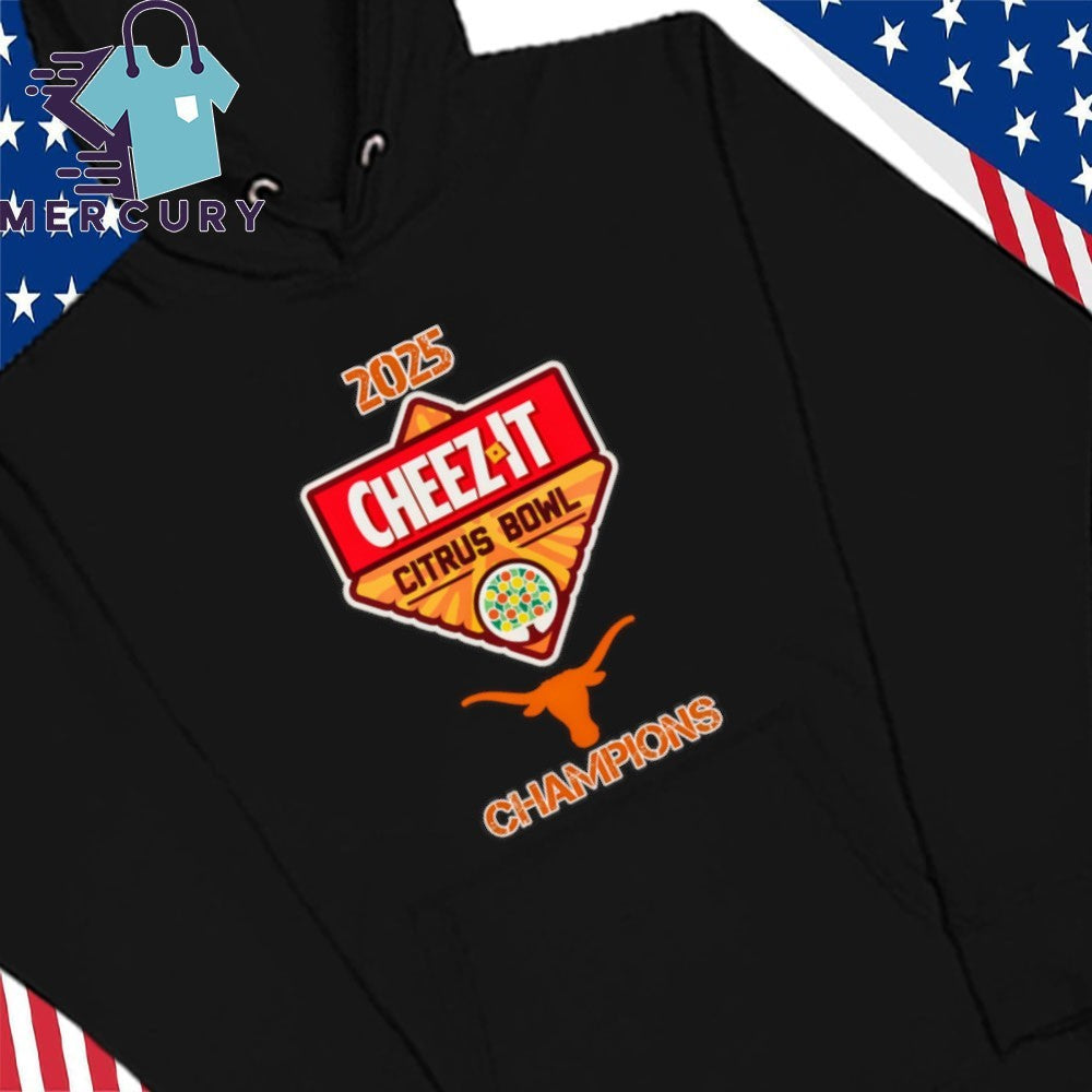 Texas Longhorns 2025 Cheez-It Citrus Bowl Texas Champions Logo Shirt