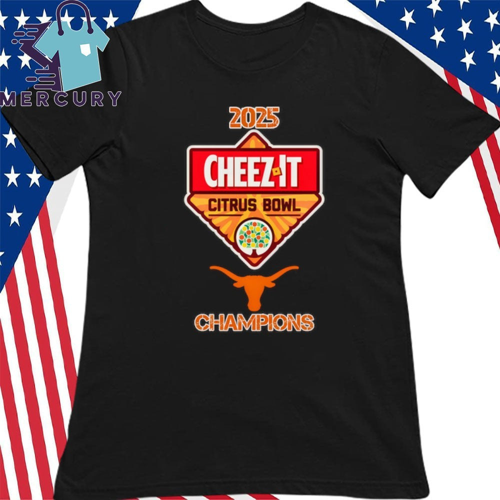 Texas Longhorns 2025 Cheez-It Citrus Bowl Texas Champions Logo Shirt