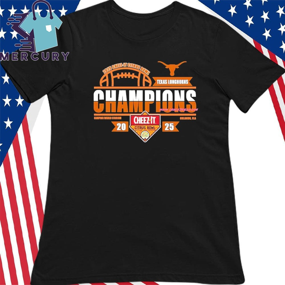 Texas Longhorns Football 2025 Cheez-It Citrus Bowl Champions Locker Room Shirt