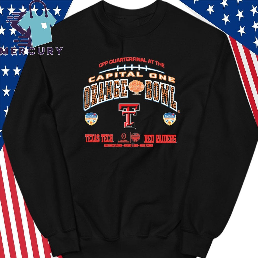 Texas Tech Red Raiders 2026 CFP At The Quarterfinal Capital One Orange Bowl Shirt