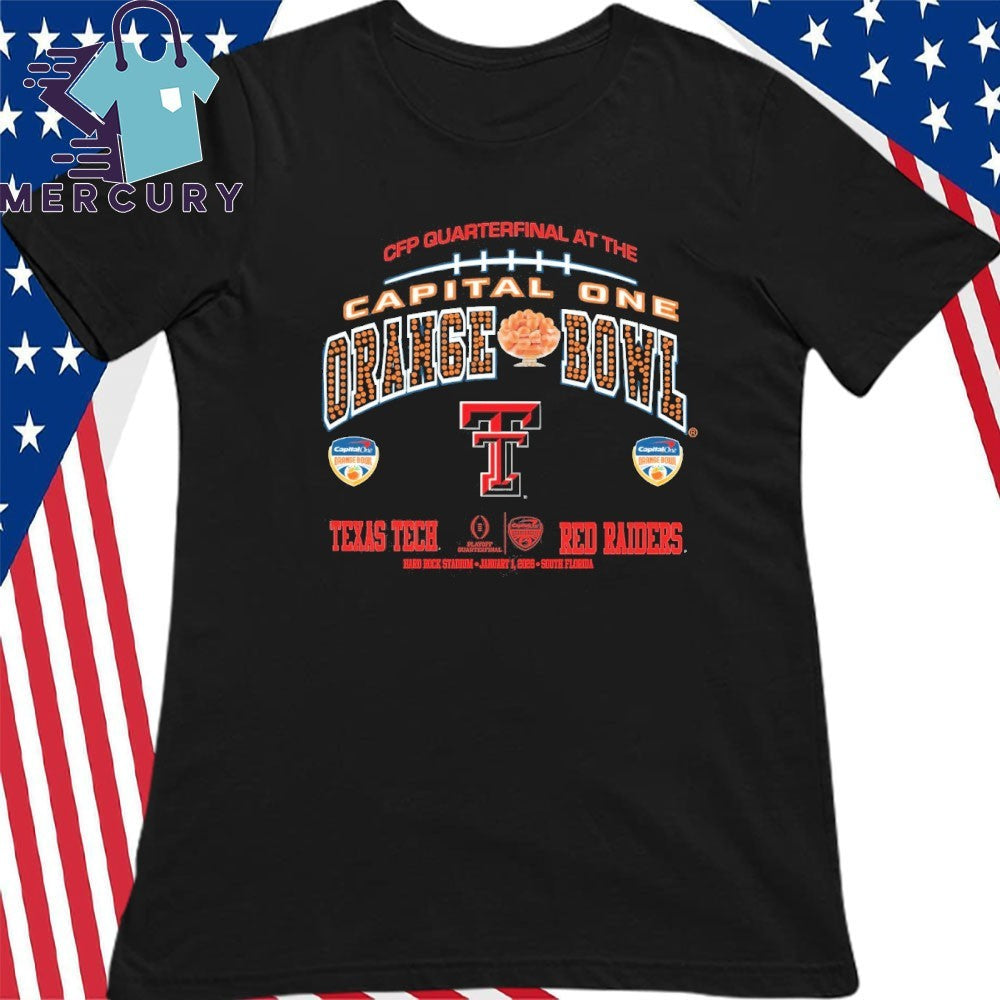 Texas Tech Red Raiders 2026 CFP At The Quarterfinal Capital One Orange Bowl Shirt