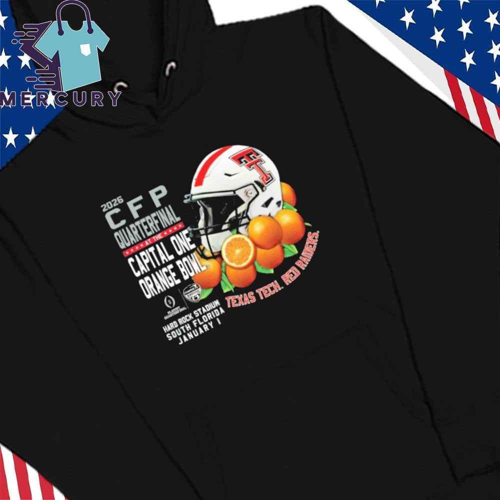 Texas Tech Red Raiders 2026 CFP At The Quarterfinal Orange Bowl At South Florida January 1, 2025 Shirt