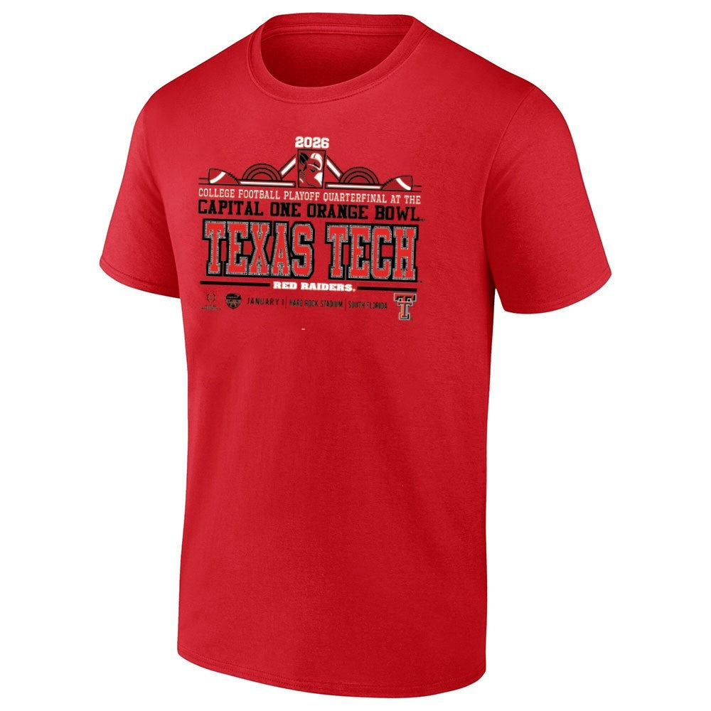 Texas Tech Red Raiders 2026 One Orange Bowl CFP Quarterfinal Shirt