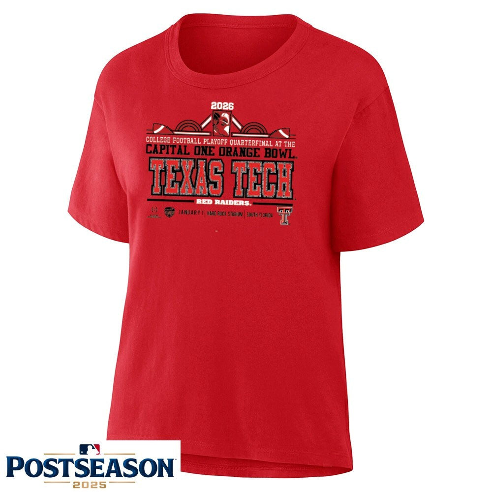 Texas Tech Red Raiders 2026 One Orange Bowl CFP Quarterfinal Shirt