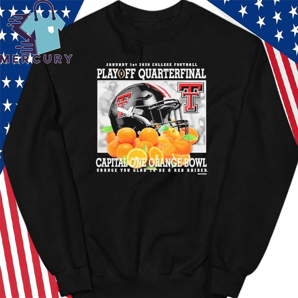 Texas Tech Red Raiders 2026 Orange Bowl Helmet Vintage Shirt