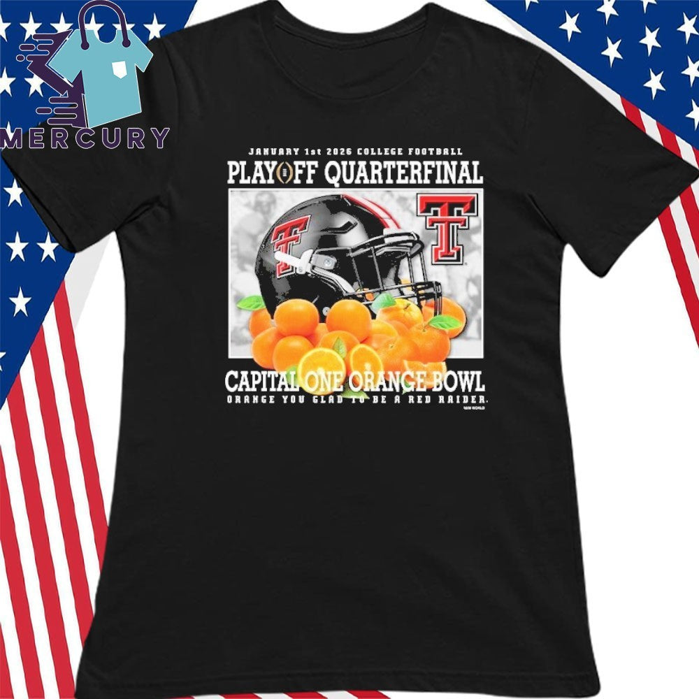 Texas Tech Red Raiders 2026 Orange Bowl Helmet Vintage Shirt