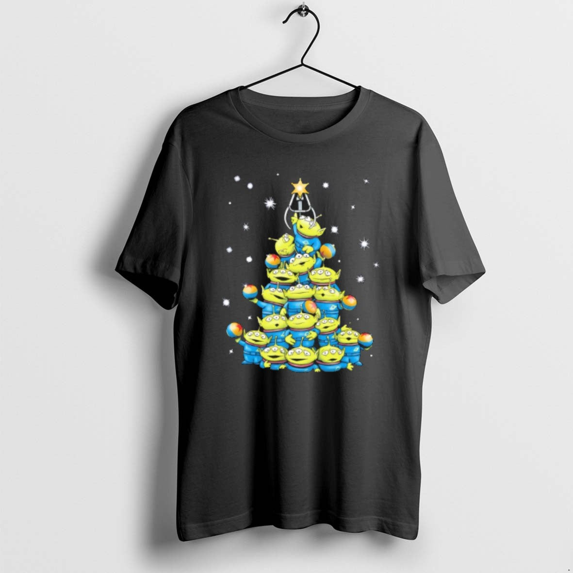 Official The Claw Mas Little Green Men Christmas Tree T-Shirts, Hoodie, Sweatshirt | AU01DripNestTees.com