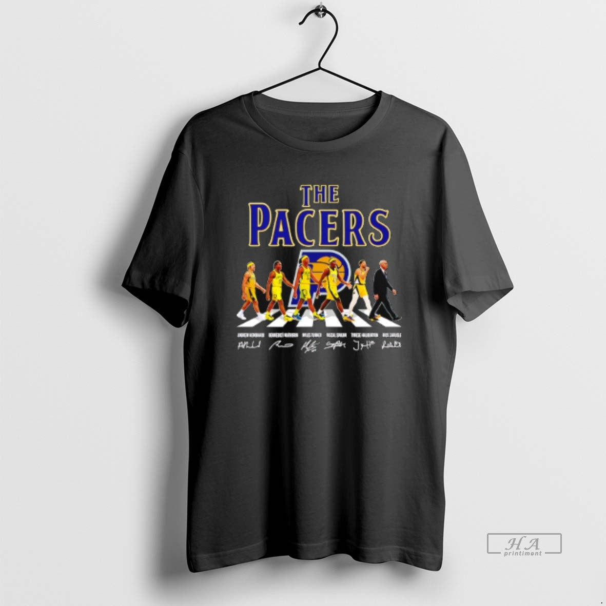 Official The Indiana Pacers Cross The Street Signatures 2026 T-Shirts, Hoodie, Sweatshirt | AU01DripNestTees.com