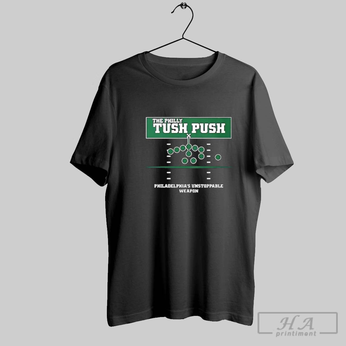 Official The Philly Tush Push Philadelphias Unstoppable Weapon V Neck