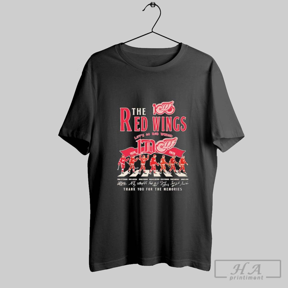 Official The Red Wings Hockey Abbey Road 100th Anniversary 1926 2026 Lets Go Red Wings