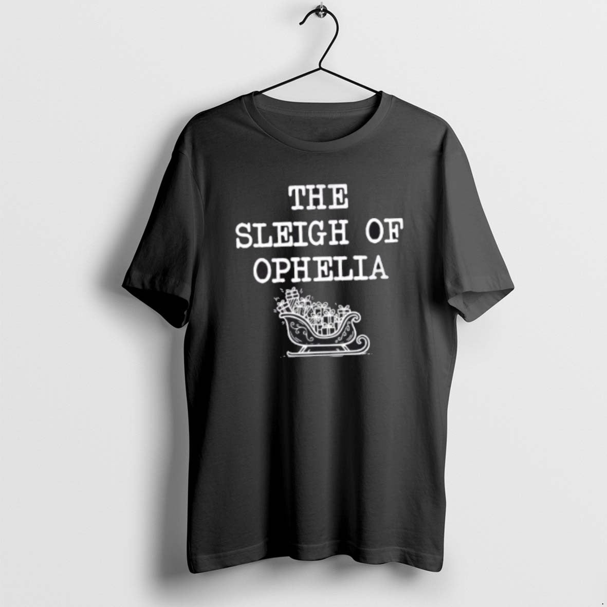 Official The Sleigh Of Ophelia Funny Christmas T-Shirts, Hoodie, Sweatshirt | AU01DripNestTees.com