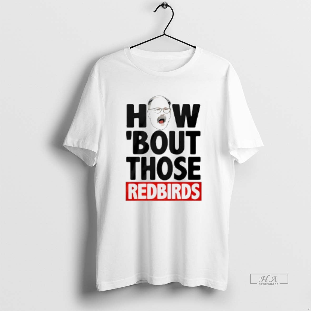 Official The Spack Stache How Bout Those Redbirds Funny T-Shirts, Hoodie, Sweatshirt | AU01DripNestTees.com