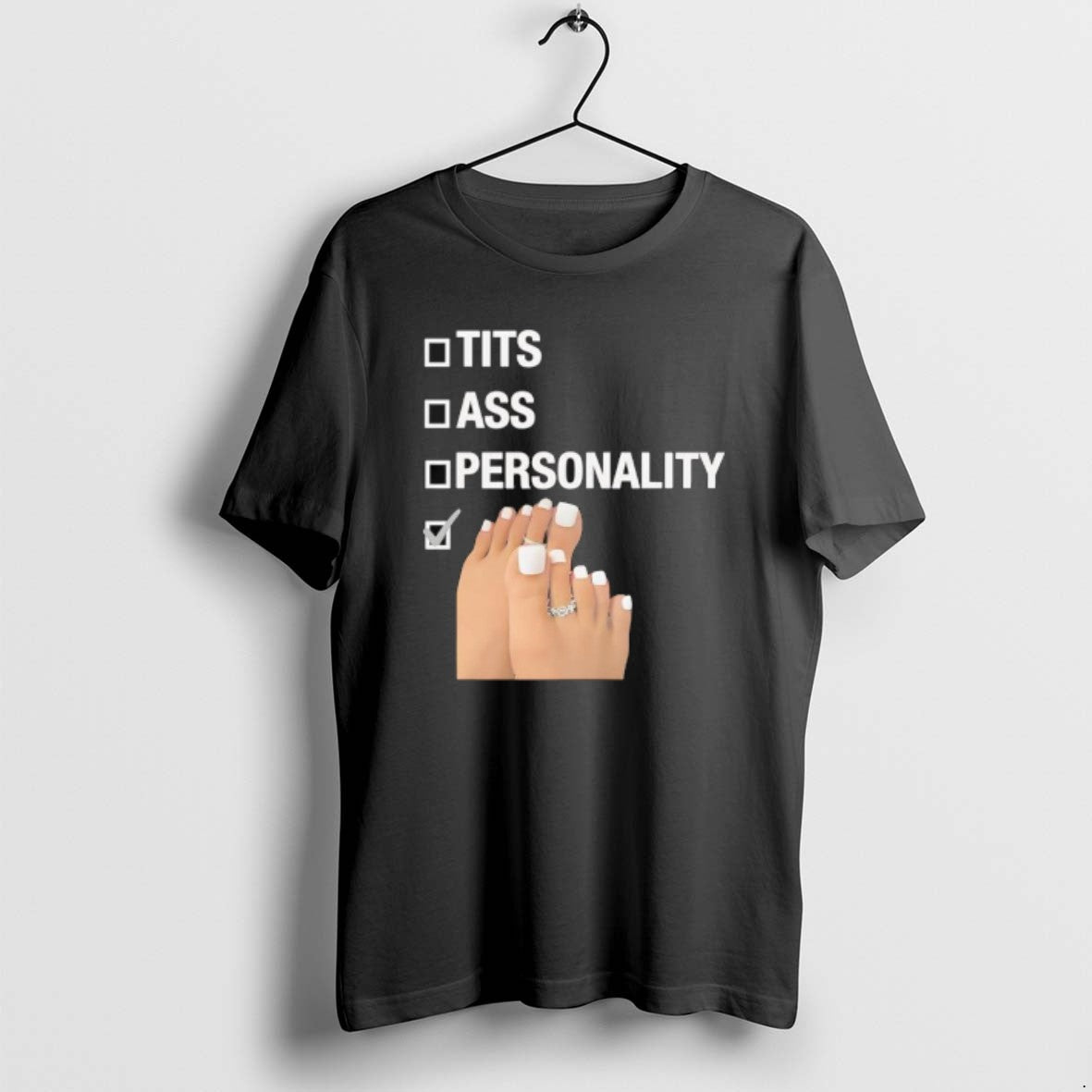 Official Tits Ass Personality Toes Checklist Leg Graphic T-Shirts, Hoodie, Sweatshirt | AU01DripNestTees.com