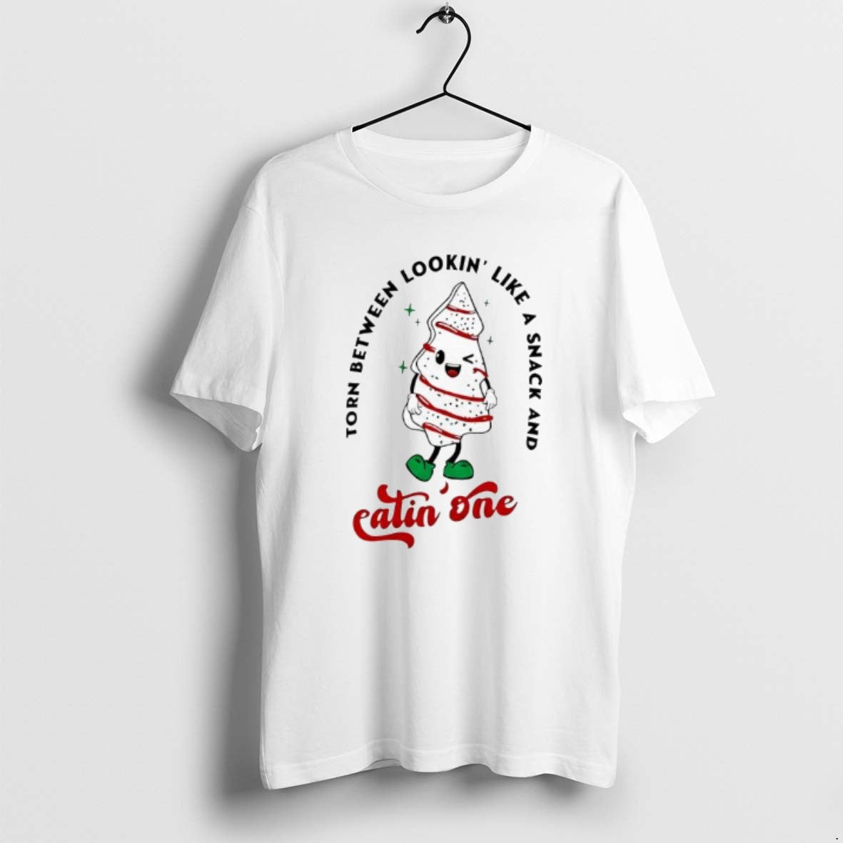 Official Torn Between Lookin Like A Snack And Eatin One Christmas T-Shirts, Hoodie, Sweatshirt | AU01DripNestTees.com