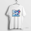 Official Toronto Blue Jays 50 Seasons The Blue Jays In 2026 T-Shirts, Hoodie, Sweatshirt | AU01DripNestTees.com