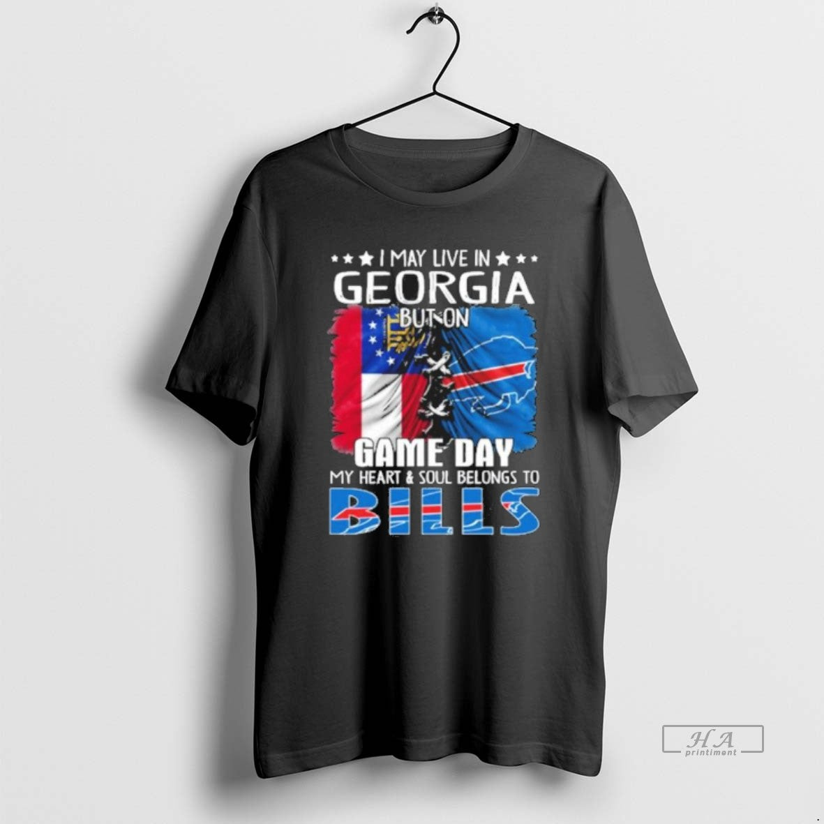 Official Trending Shirt I May Live In Georgia But On Gameday My Heart And Soul Hoodie, Sweatshirt | AU01DripNestTees.com