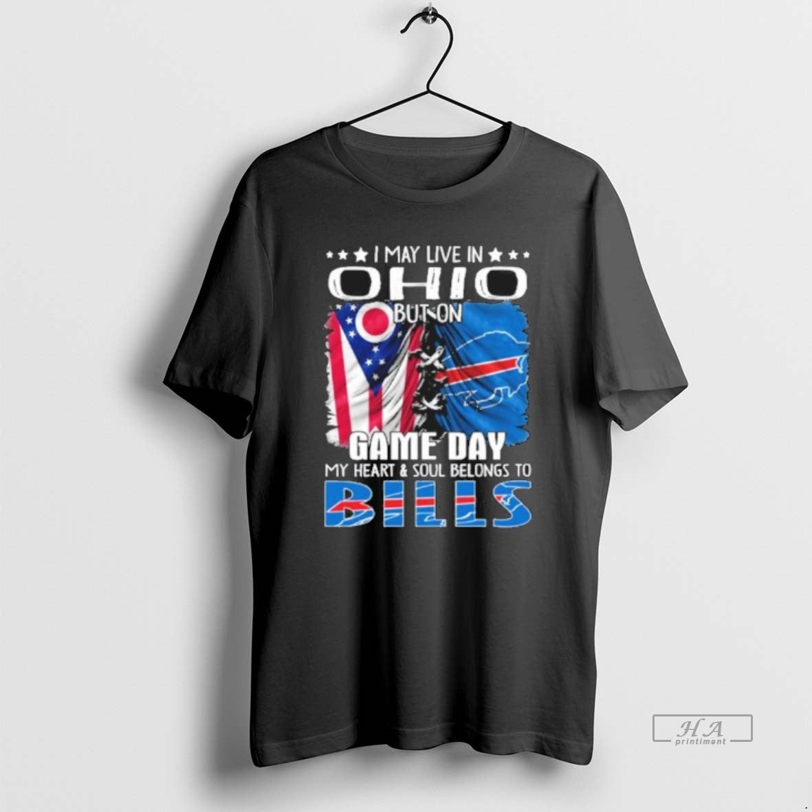 Official Trending Shirt I May Live In Ohio But On Gameday My Heart And Soul Hoodie, Sweatshirt | AU01DripNestTees.com
