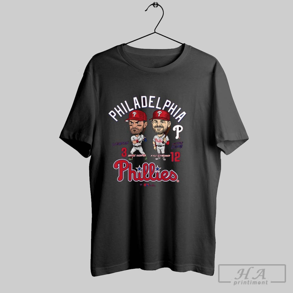 Official Trendy Philadelphia Phillies Mlb Bryce Harper And Kyle Schwarber Players Duo Caricatures