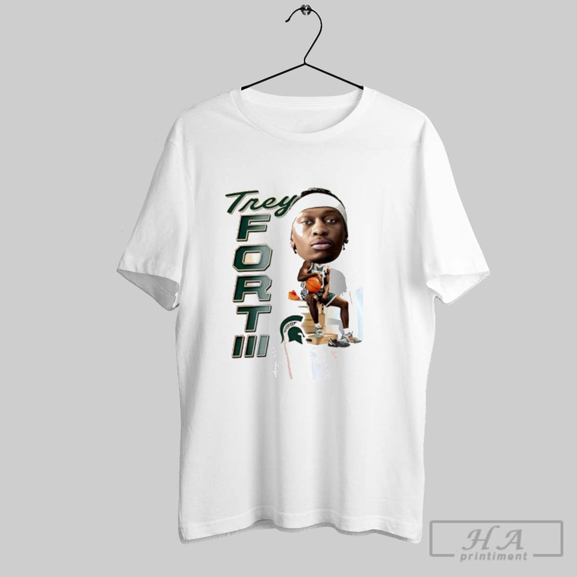 Official Trey Fort Iii Michigan State Spartans Ncaa Caricature