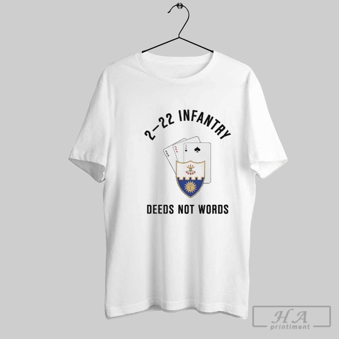 Official Triple Deuce 2 22 Infantry Deeds Not Words