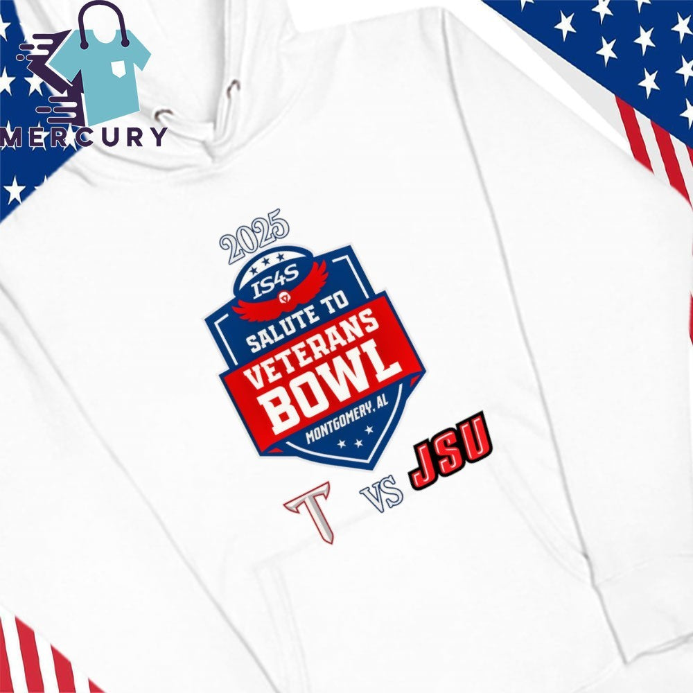 Troy Trojans Vs Jacksonville State Gamecocks 2025 Salute to Veterans Bowl Shirt