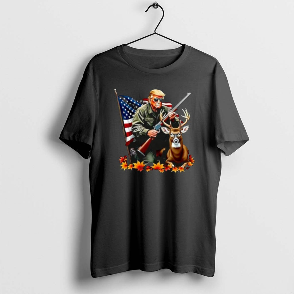 Official Trump Hunting Deer American Flag T-Shirts, Hoodie, Sweatshirt | AU01DripNestTees.com