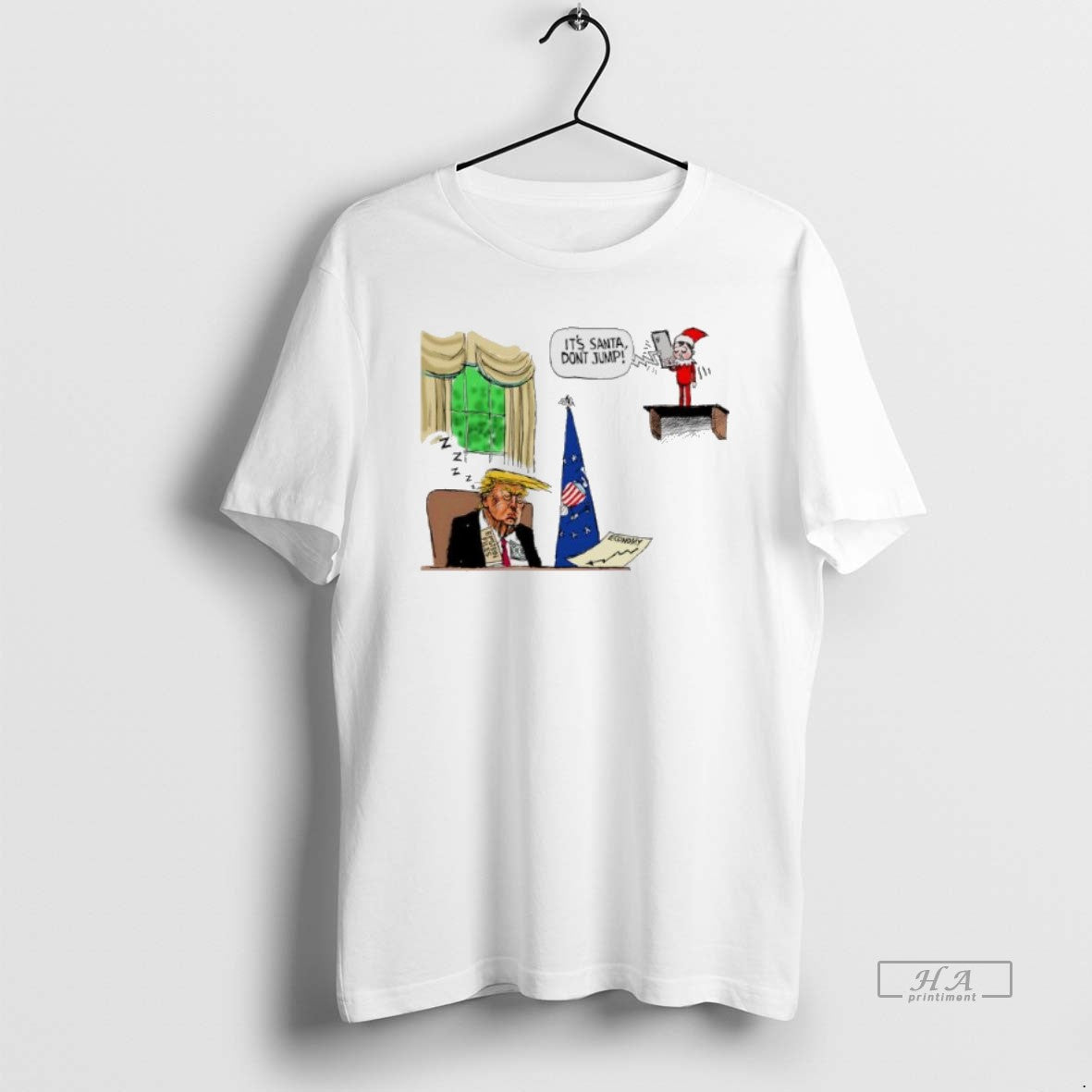 Official Trump Its Santa Dont Jump Economy T-Shirts, Hoodie, Sweatshirt | AU01DripNestTees.com
