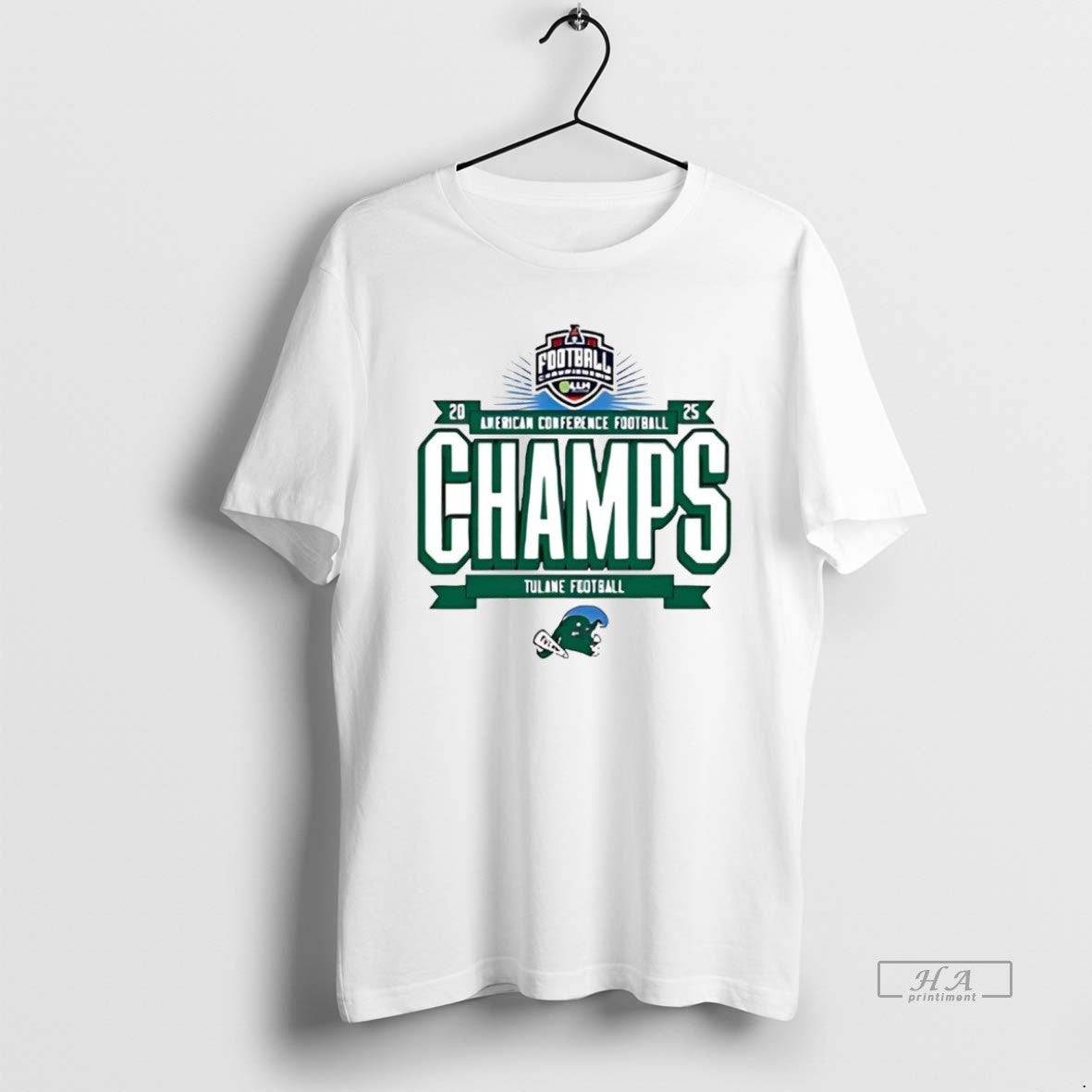 Official Tulane Green Wave 2025 American Championship 2 Sided T-Shirts, Hoodie, Sweatshirt | AU01DripNestTees.com