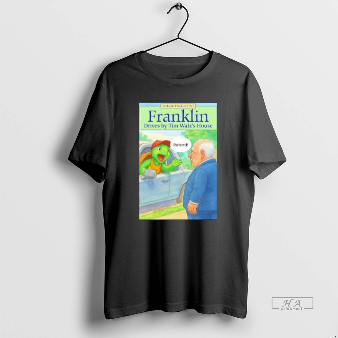 Official Turtle Franklin Drives By Tim Walzs House Pete Hegseth Meme T-Shirts, Hoodie, Sweatshirt | AU01DripNestTees.com