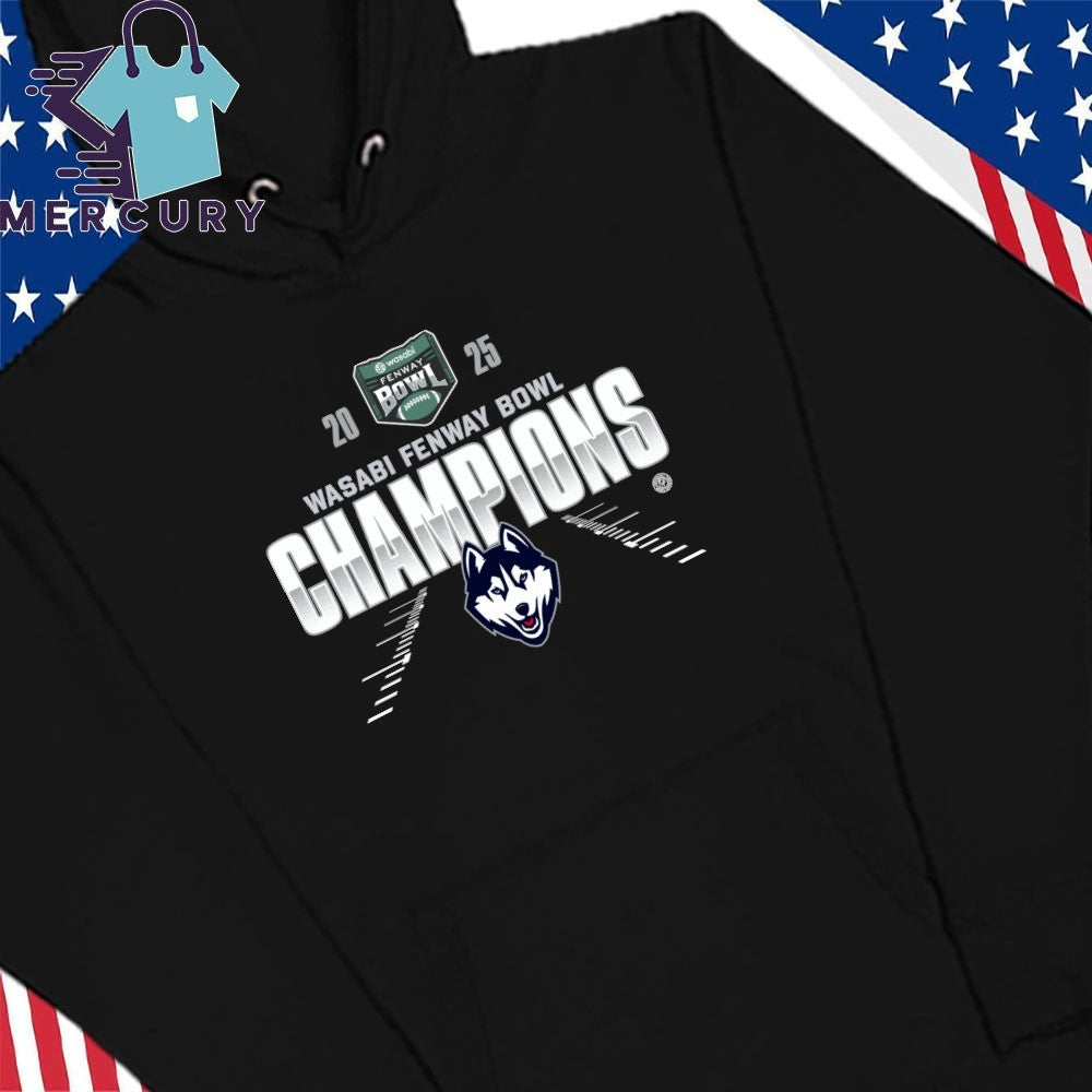 UConn Huskies 2025 Wasabi Fenway Bowl Champions Shirt