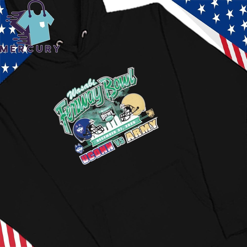 UConn Huskies Vs Army Black Knights 2025 Fenway Bowl Dueling Helmet Shirt