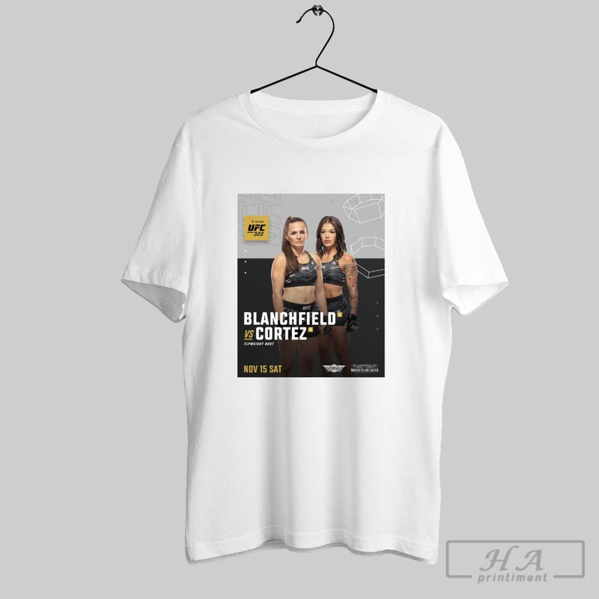 Official Ufc 322 Erin Blanchfield Vs Tracy Cortez Flyweight Bout Saturday November 15th 2025 Tee