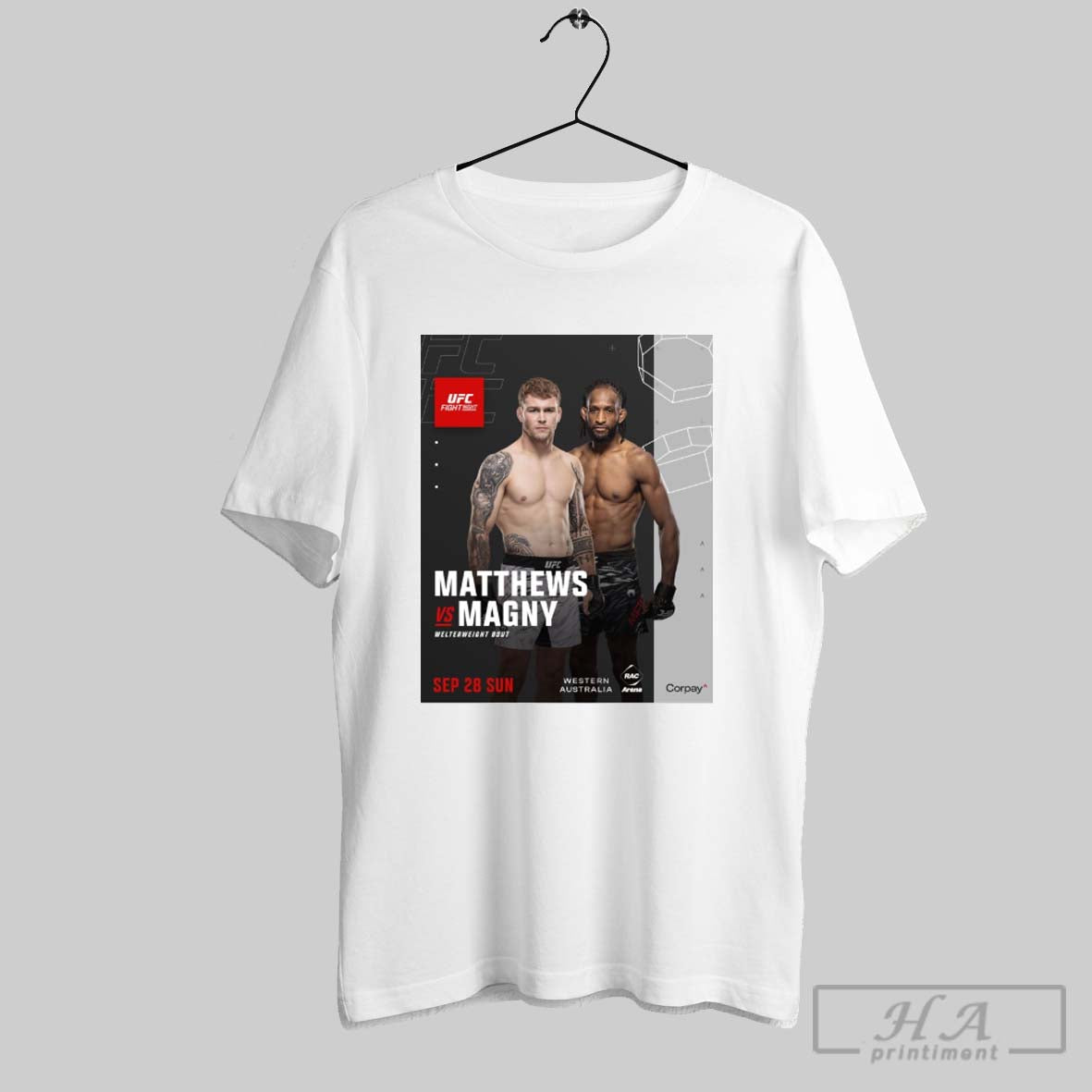 Official Ufc Fight Night Matthews Vs Magny Welterweight Bout Sunday September 28 2025 Western Australia