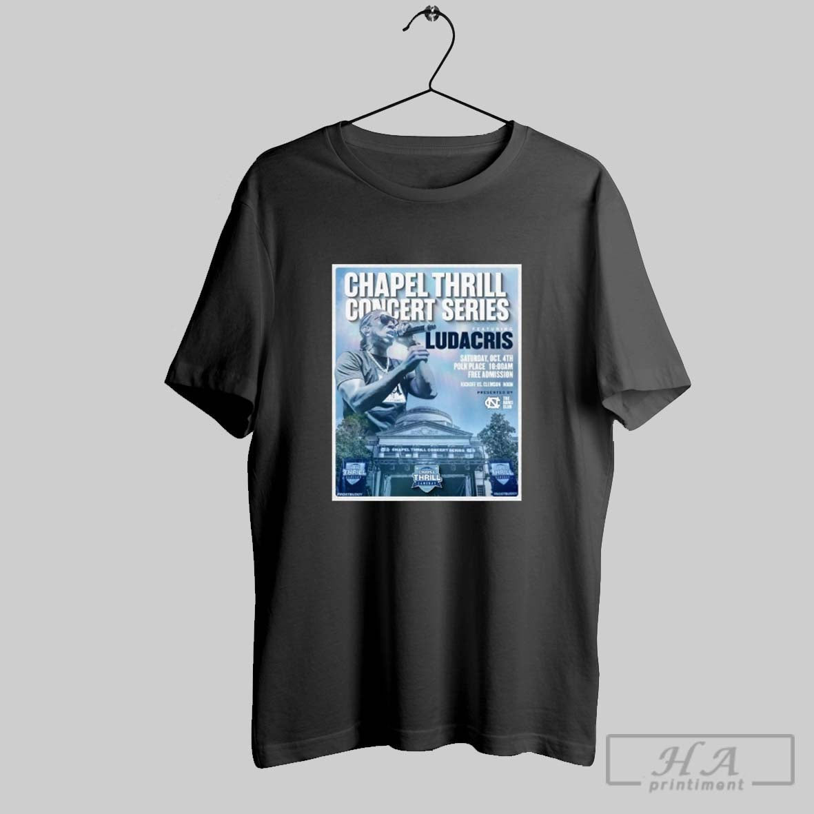 Official Unc Tar Heels Chapel Thrill Concert Series Featuring Ludacris Saturday October 04 2025 Unisex