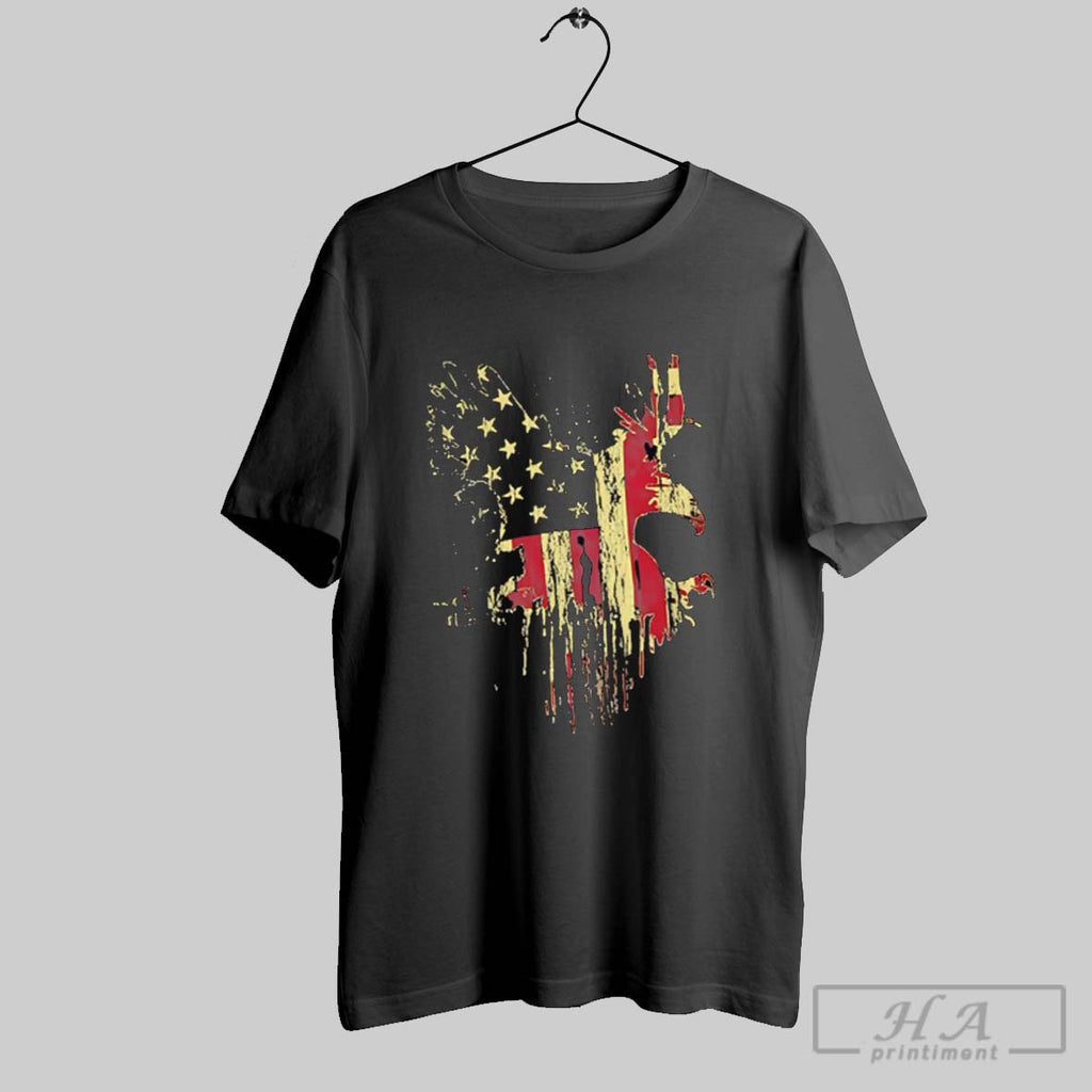 Official Usa Flag American Eagle Glory Splatter Military Veteran Patriotic Army Marine