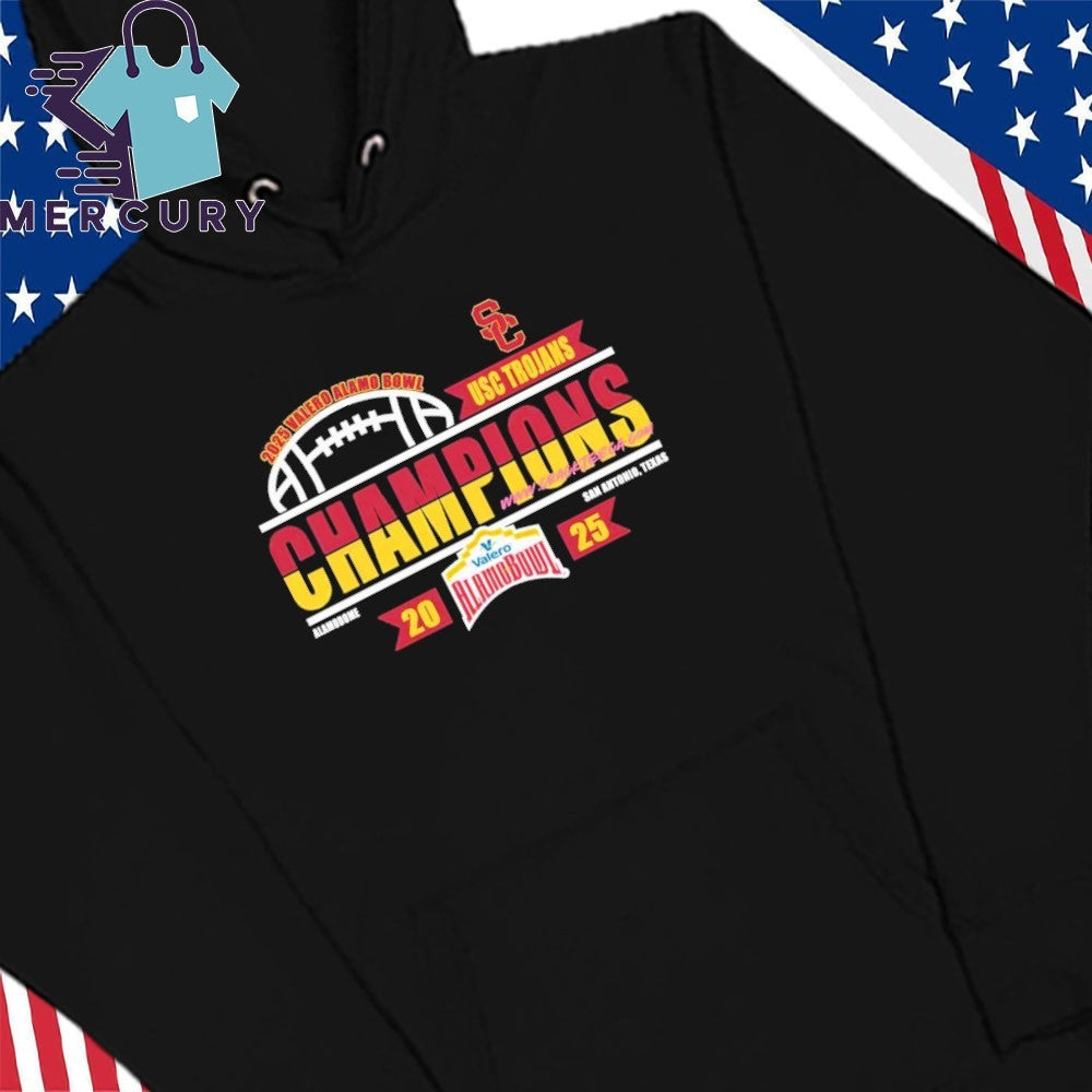 USC Trojans Football 2025 Valero Alamo Bowl Champions Locker Room Shirt