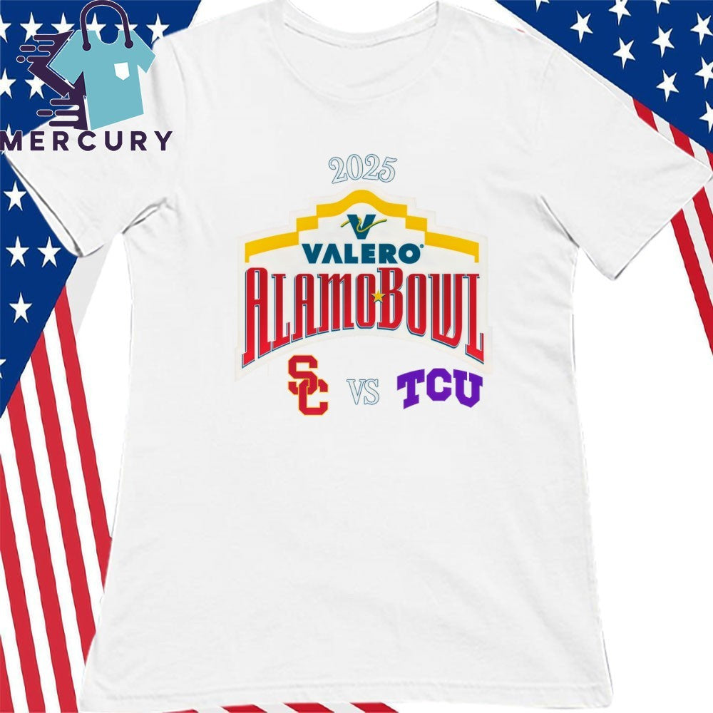 USC Trojans Vs TCU Horned Frogs 2025 Valero Alamo Bowl Shirt