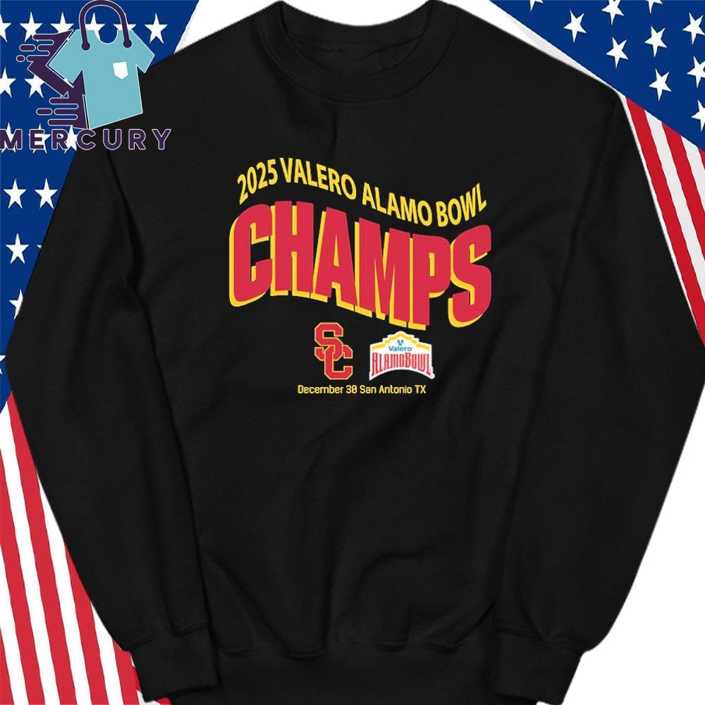 USC Trojans football 2025 Valero Alamo Bowl Champions On December 30 In San Antonio TX Shirt
