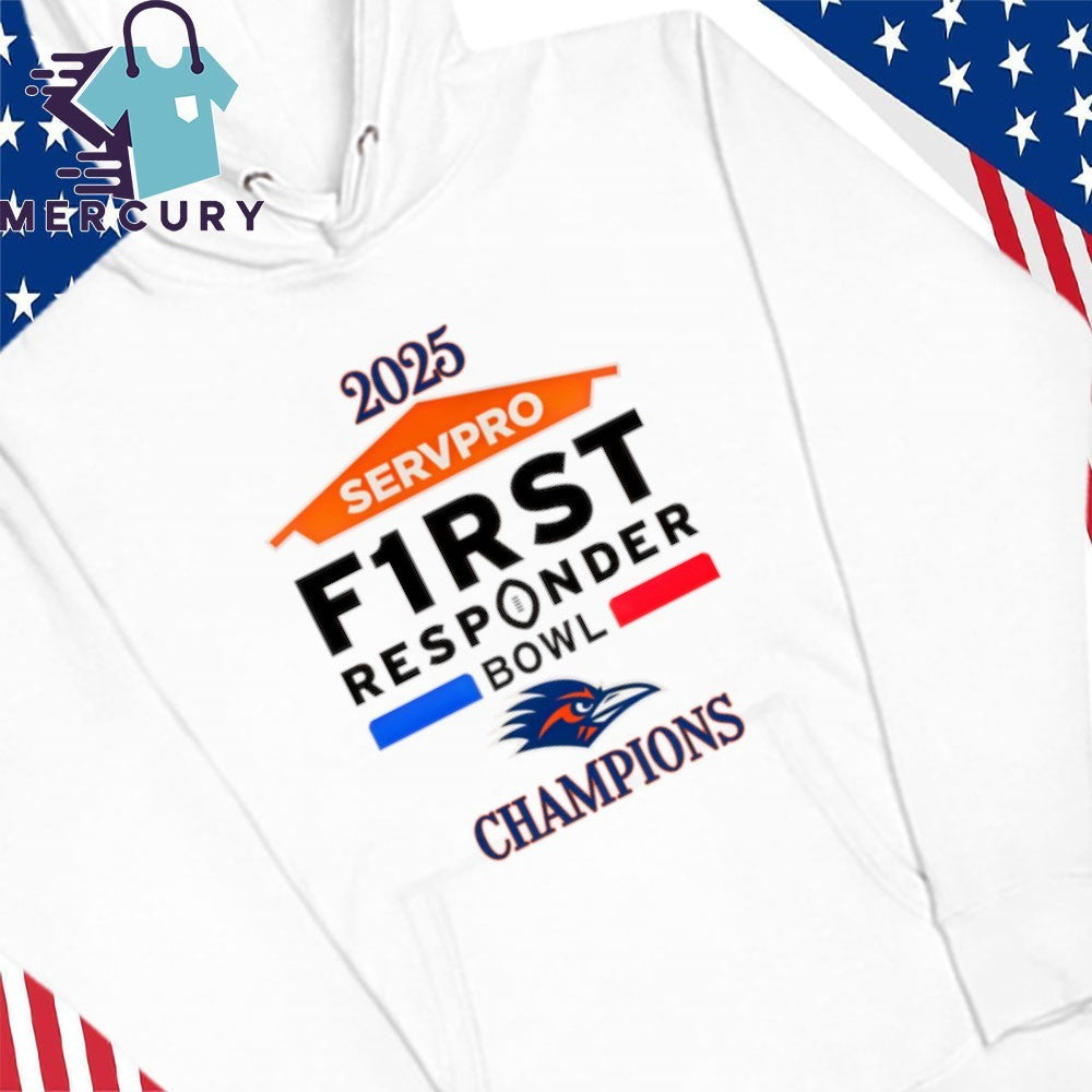 UTSA Roadrunners 2025 First Responder Bowl Champions Logo Shirt