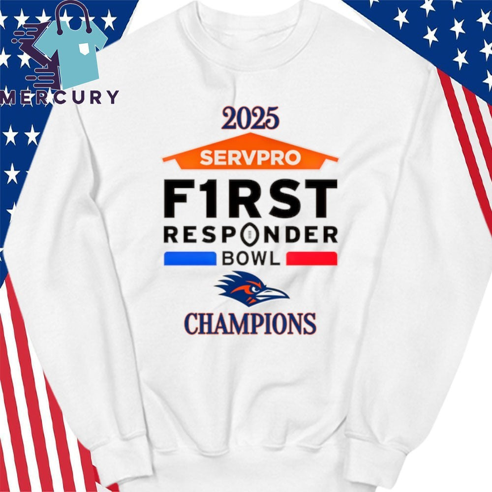 UTSA Roadrunners 2025 First Responder Bowl Champions Logo Shirt