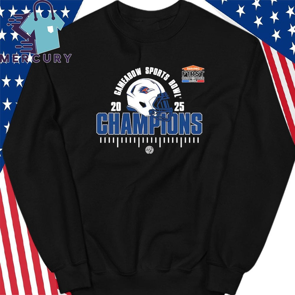UTSA Roadrunners 2025 NCAA Football Sevpro First Responder Bowl Champions Shirt