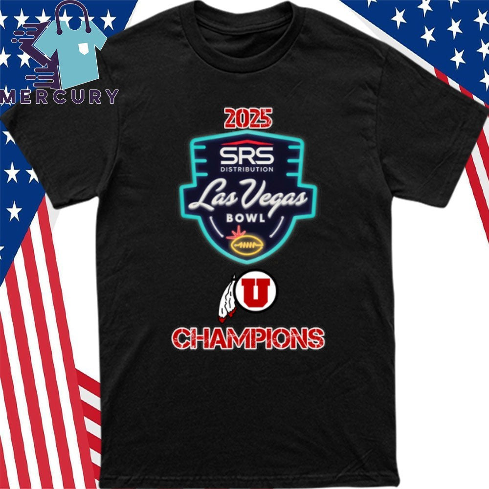 Utah Utes 2025 Las Vegas Bowl Champions Logo Shirt