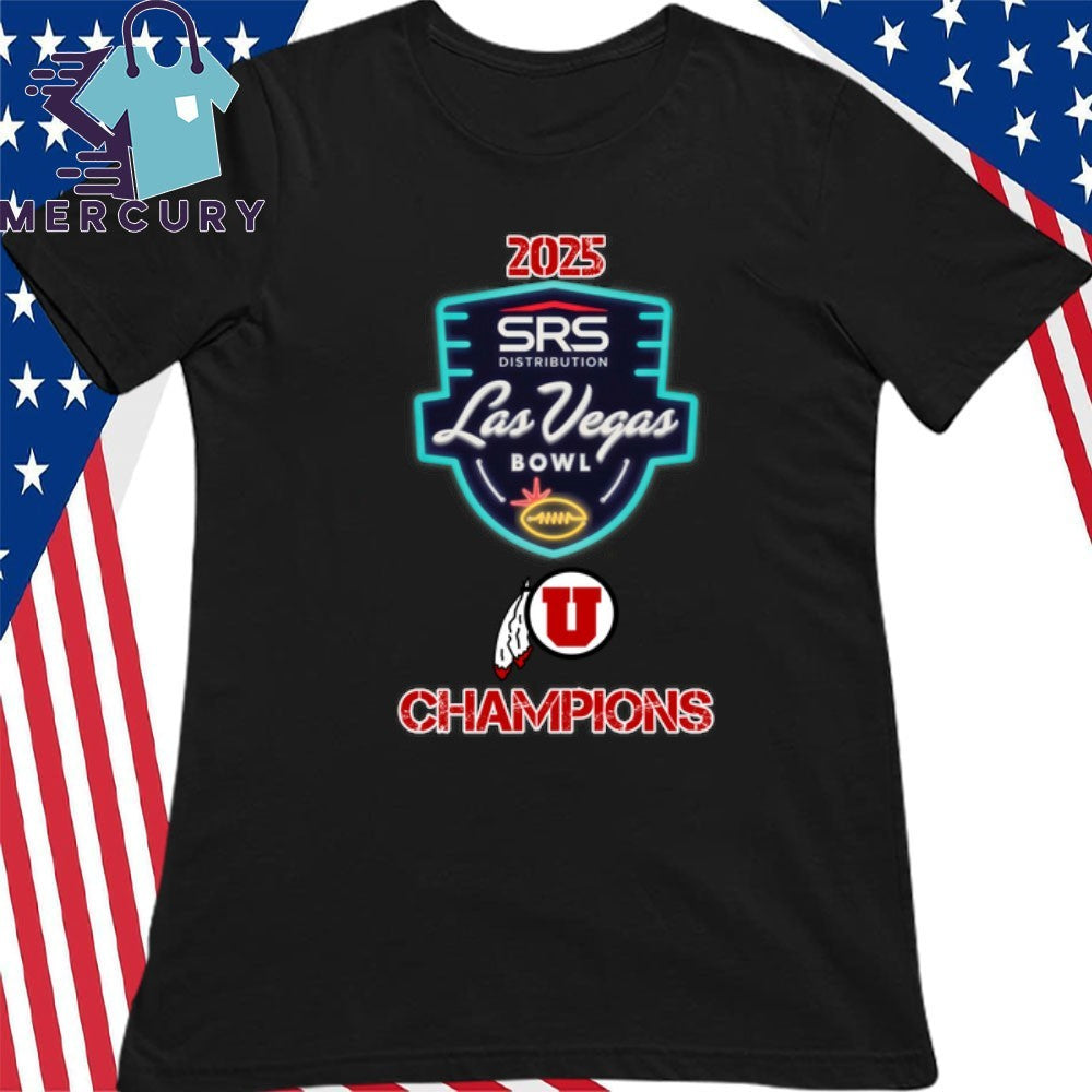 Utah Utes 2025 Las Vegas Bowl Champions Logo Shirt