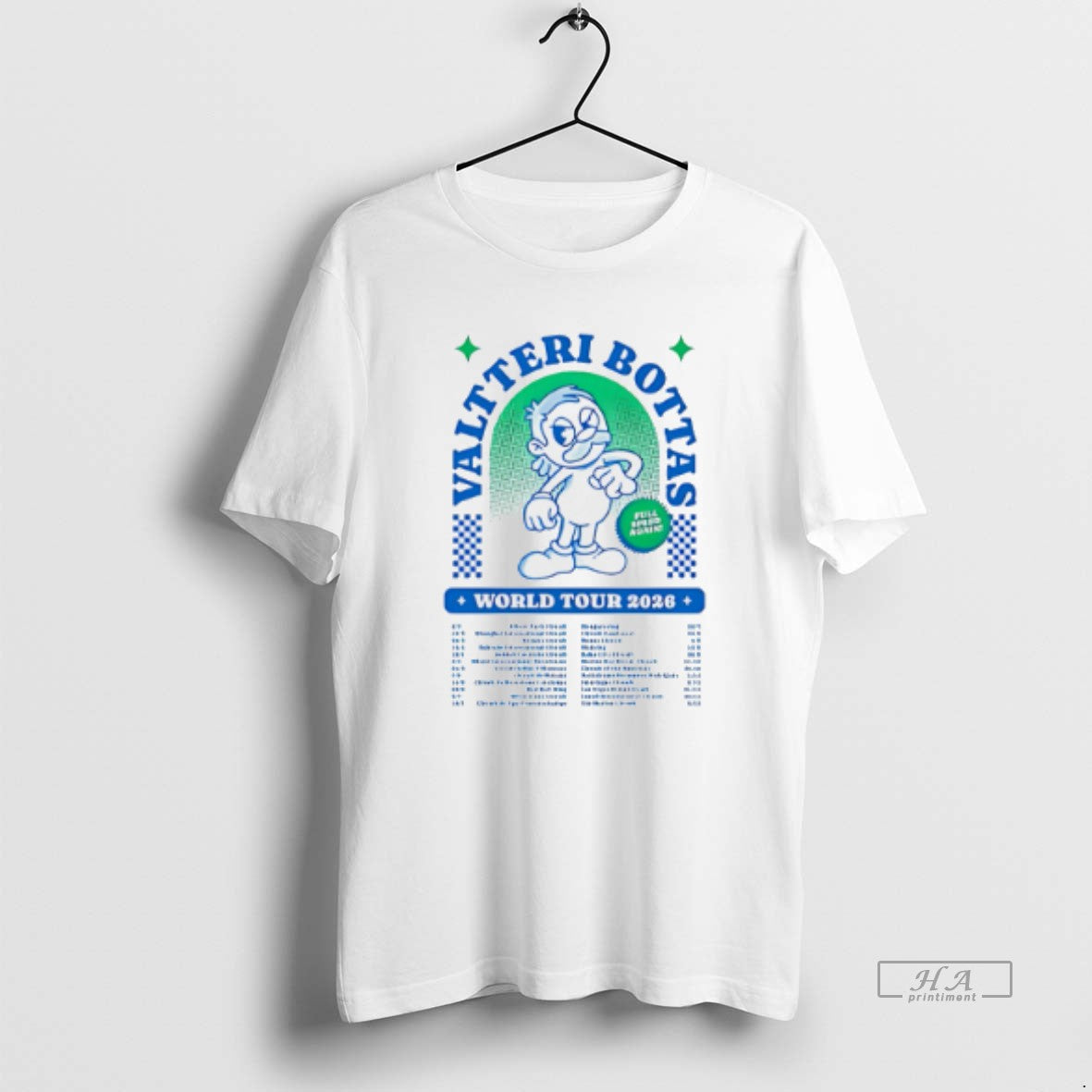 Official Valtteri Bottas World Tour 2026 Full Speed Again Racing T-Shirts, Hoodie, Sweatshirt | AU01DripNestTees.com