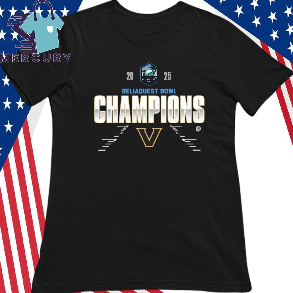 Vanderbilt Commodores 2025 ReliaQuest Bowl Champions Shirt